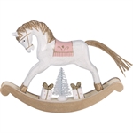 Rocking horse pale pink medium decoration fra GreenGate - Tinashjem